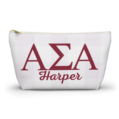 Alpha Sigma Alpha Personalized Makeup Bag - Ivy Society