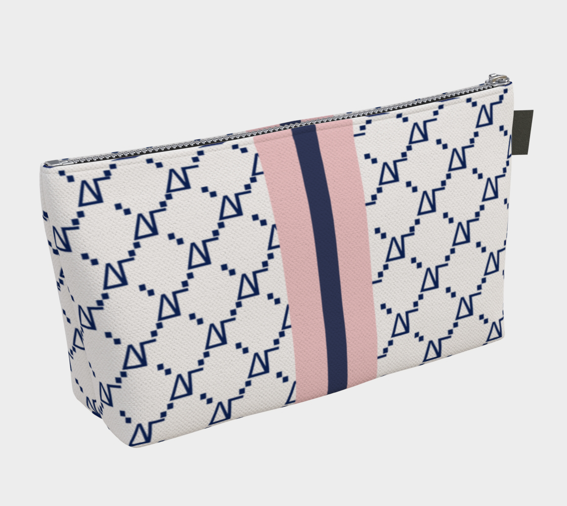 Delta Gamma Print Makeup Bag