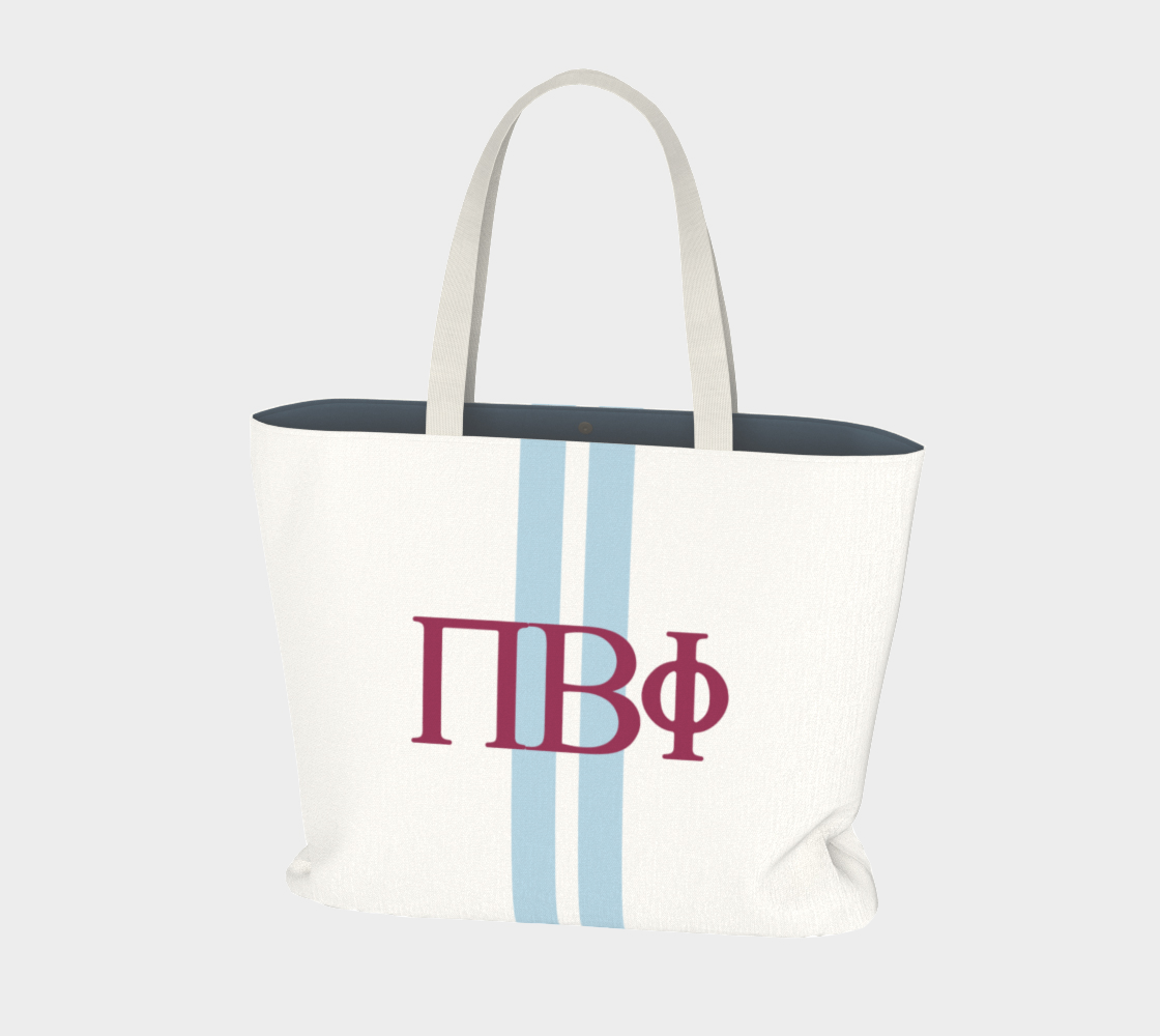 Pi Beta Phi Personalized Stripe Tote