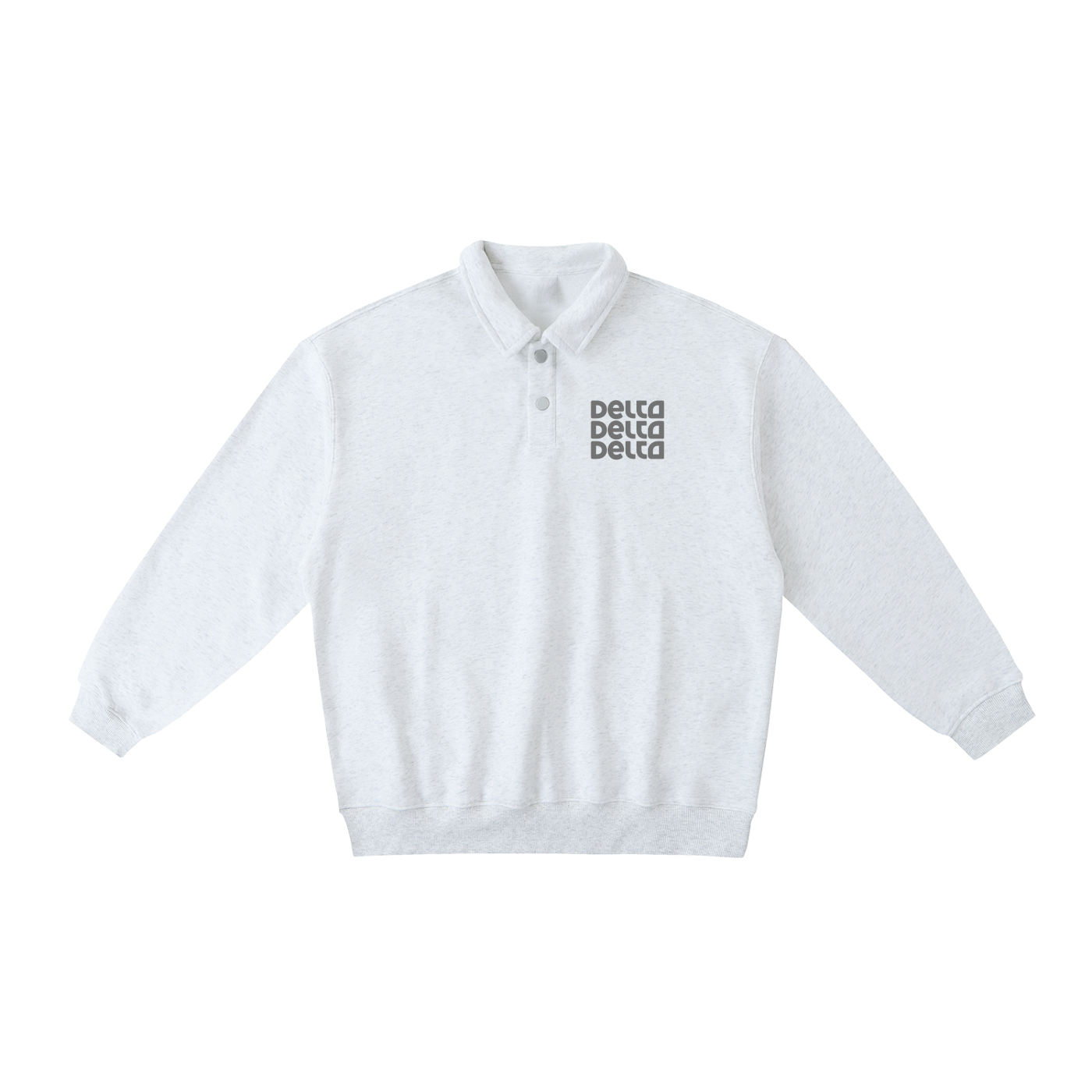 Tri Delta Polo Collar Sweatshirt