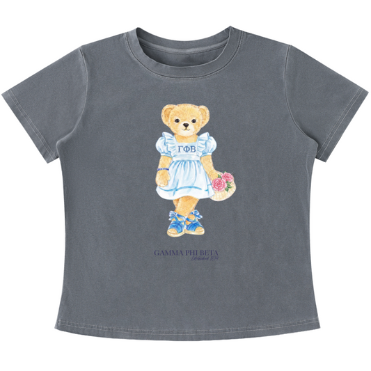 Gamma Phi Beta Flower Bear T Shirt