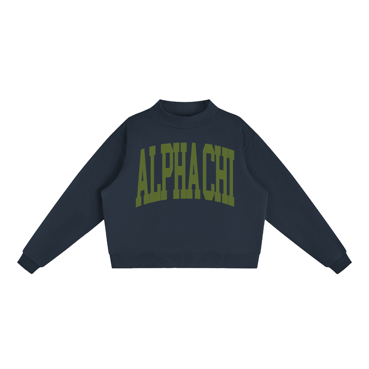 Alpha Chi Omega Big Mock Neck Sweatshirt