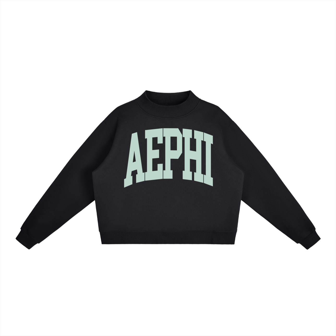 Alpha Epsilon Phi Big Mock Neck Sweatshirt - Ivy Society