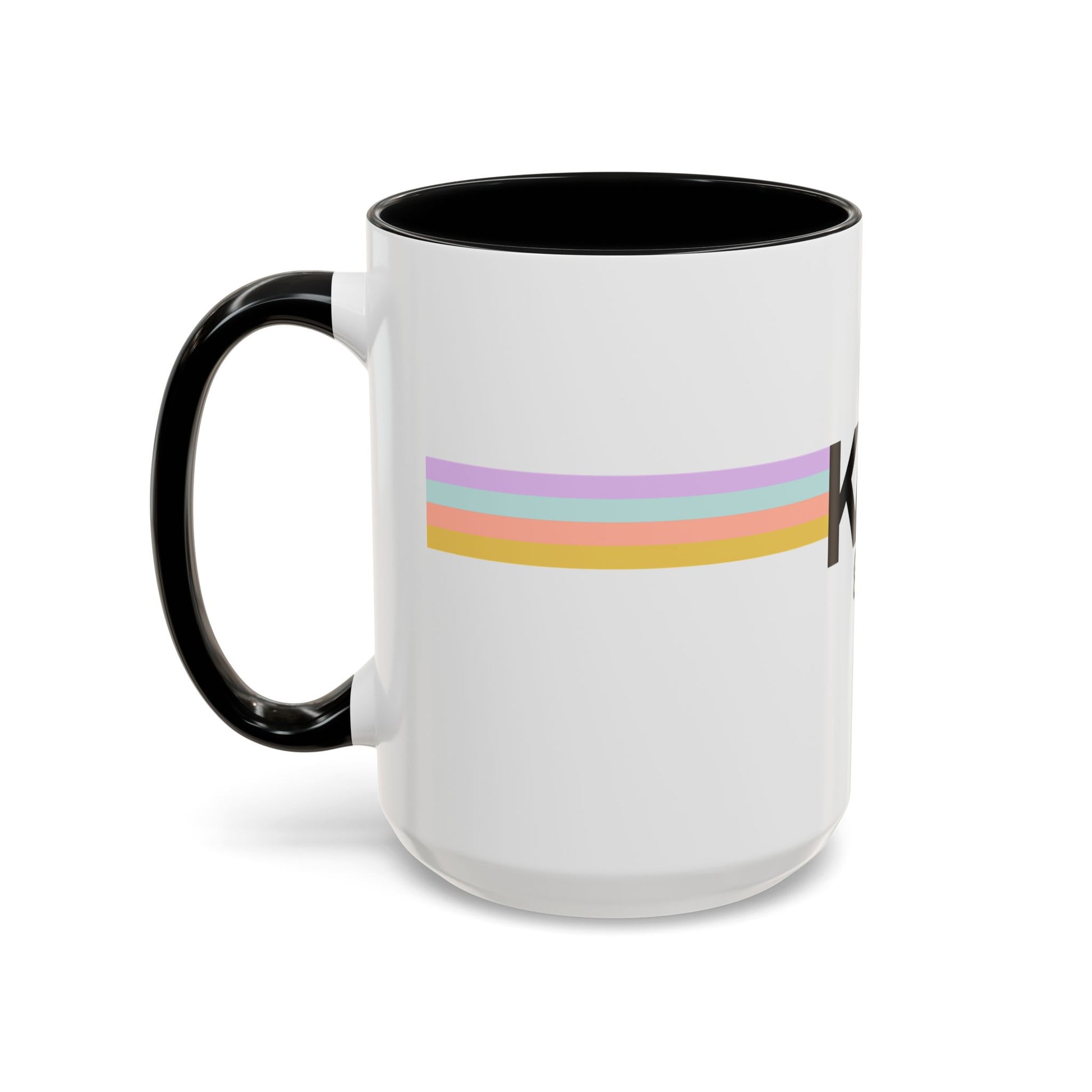 Kappa Alpha Theta Retro Stripe Personalized Mug - Ivy Society
