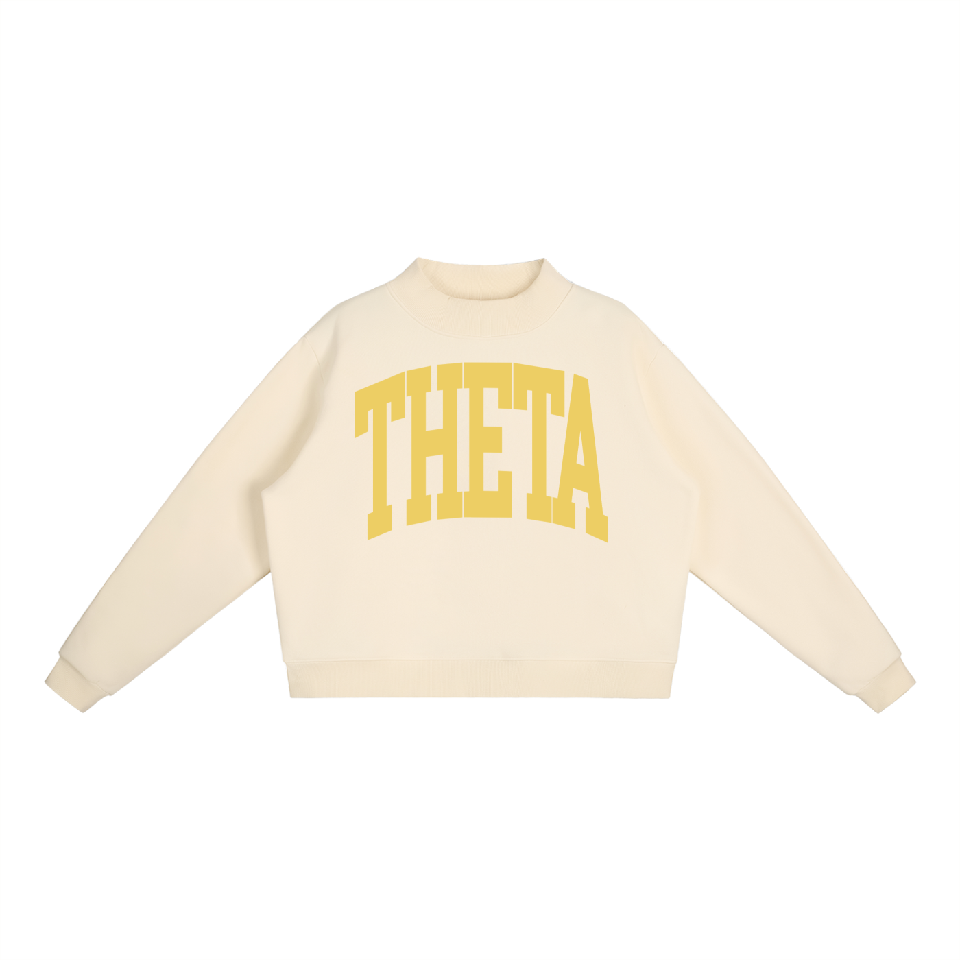 Kappa Alpha Theta Big Mock Neck Sweatshirt - Ivy Society