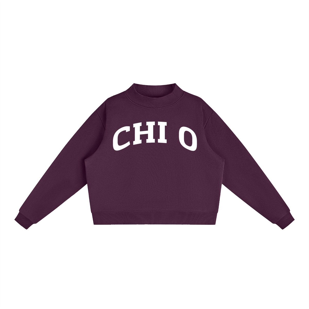 Chi Omega Mock Neck Sweatshirts