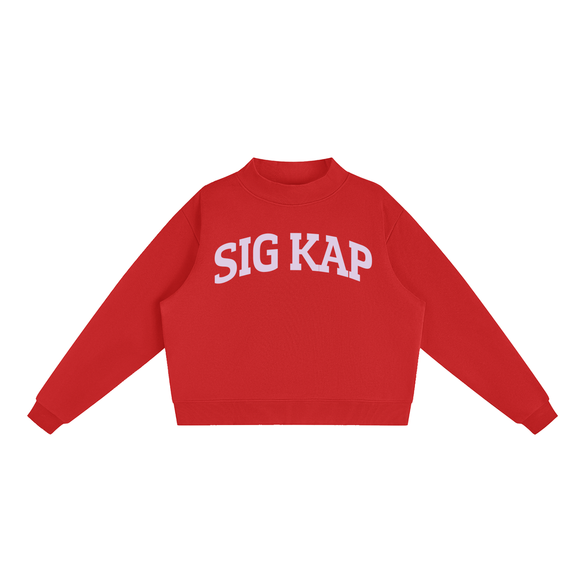 Sigma Kappa Purple Mock Neck Sweatshirt