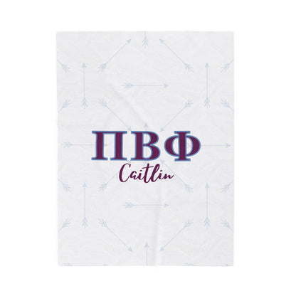 Pi Beta Phi, pi phi merchandise, sorority blanket, personalized blanket, pi beta phi gift