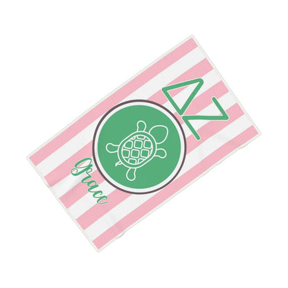 Delta Zeta Personalized Turtle Beach Towel - Ivy Society
