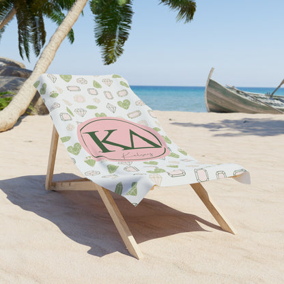 Kappa Delta Personalized Beach Towel - Ivy Society