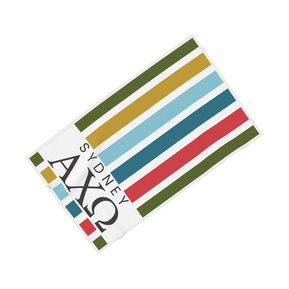 Alpha Chi Omega Personalized Stripe Beach Towel
