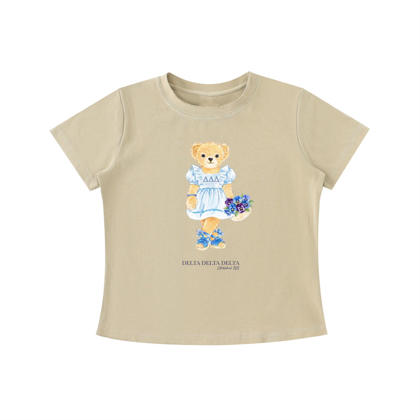 Tri Delta Flower Bear T Shirt