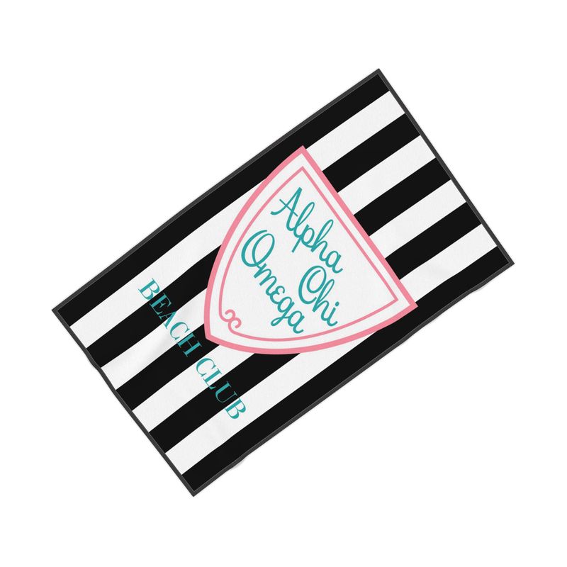 Alpha Chi Omega Beach Club Beach Towel - Ivy Society