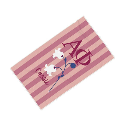 Alpha Phi Personalized Lily Beach Towel - Ivy Society