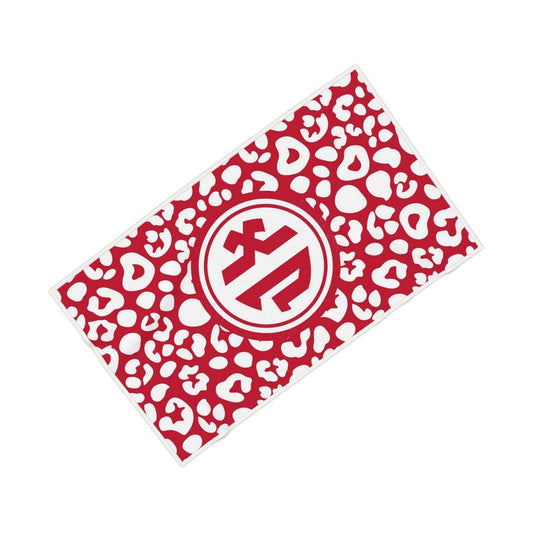 Chi Omega Leopard Beach Towel - Ivy Society
