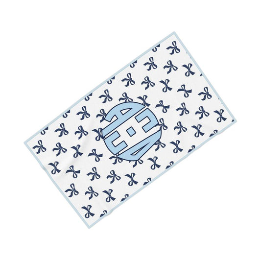 Alpha Xi Delta Monogram Bow Beach Towel