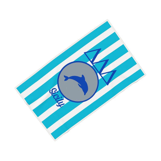 Tri Delta Personalized Dolphin Beach Towel - Ivy Society