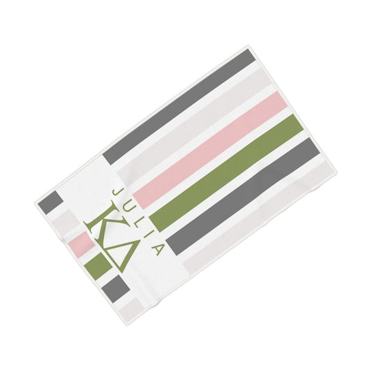 Kappa Delta Personalized Stripe Beach Towel - Ivy Society