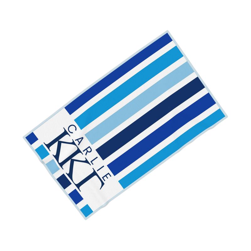 Kappa Kappa Gamma Personalized Stripe Beach Towel - Ivy Society