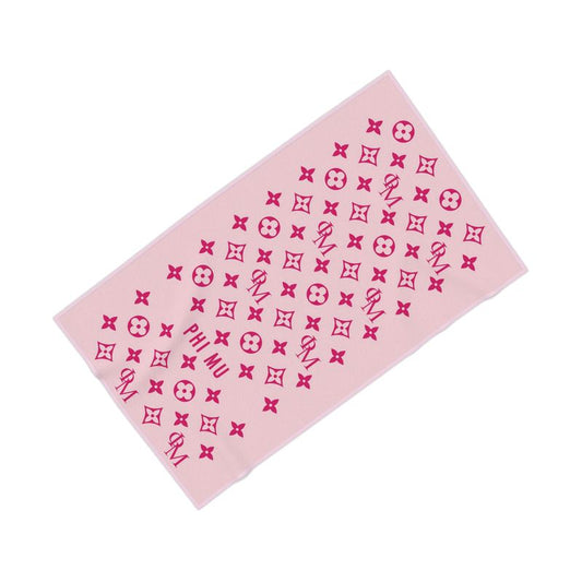 Phi Mu Design Beach Towel