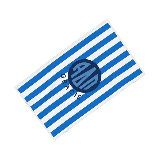 Alpha Delta Pi Personalized Cabana Stripe Beach Towel