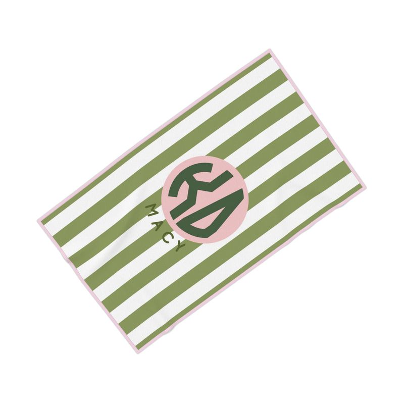 Kappa Delta Personalized Cabana Stripe Beach Towel - Ivy Society