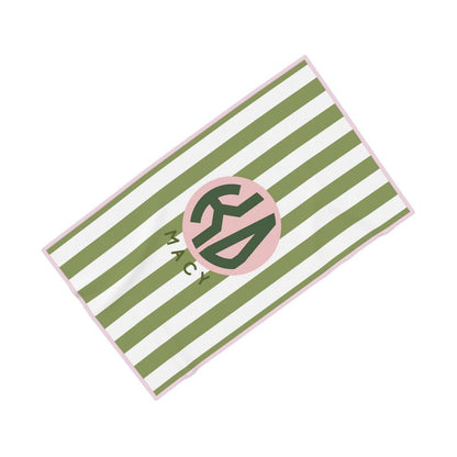 Kappa Delta Personalized Cabana Stripe Beach Towel - Ivy Society