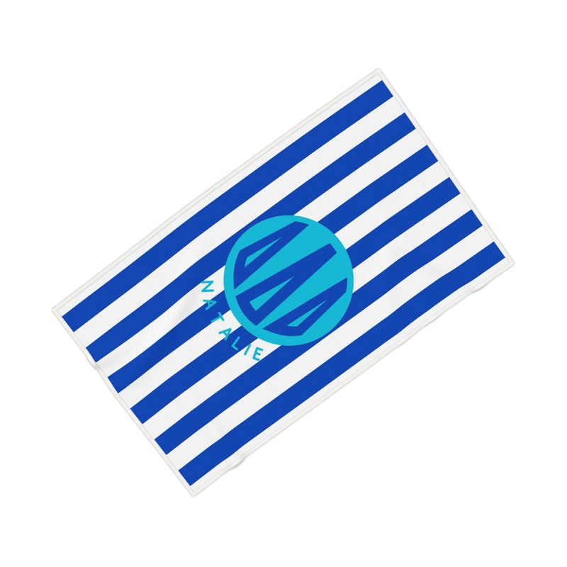 Tri Delta Personalized Cabana Stripe Beach Towel - Ivy Society