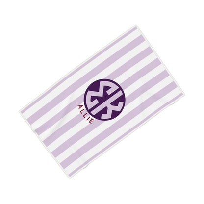 Sigma Kappa Personalized Cabana Stripe Beach Towel - Ivy Society