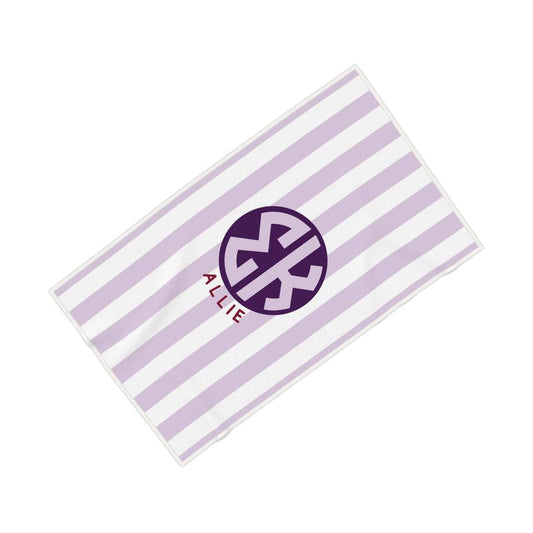 Sigma Kappa Personalized Cabana Stripe Beach Towel - Ivy Society