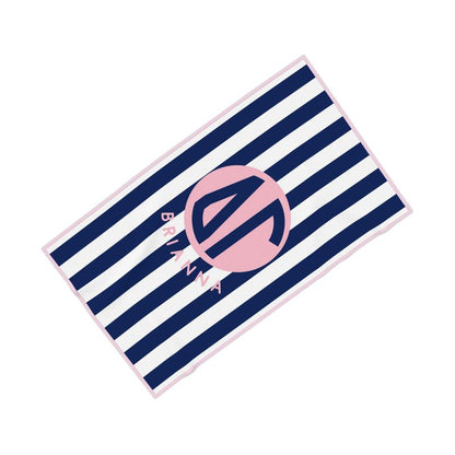 Delta Gamma Personalized Cabana Stripe Beach Towel - Ivy Society