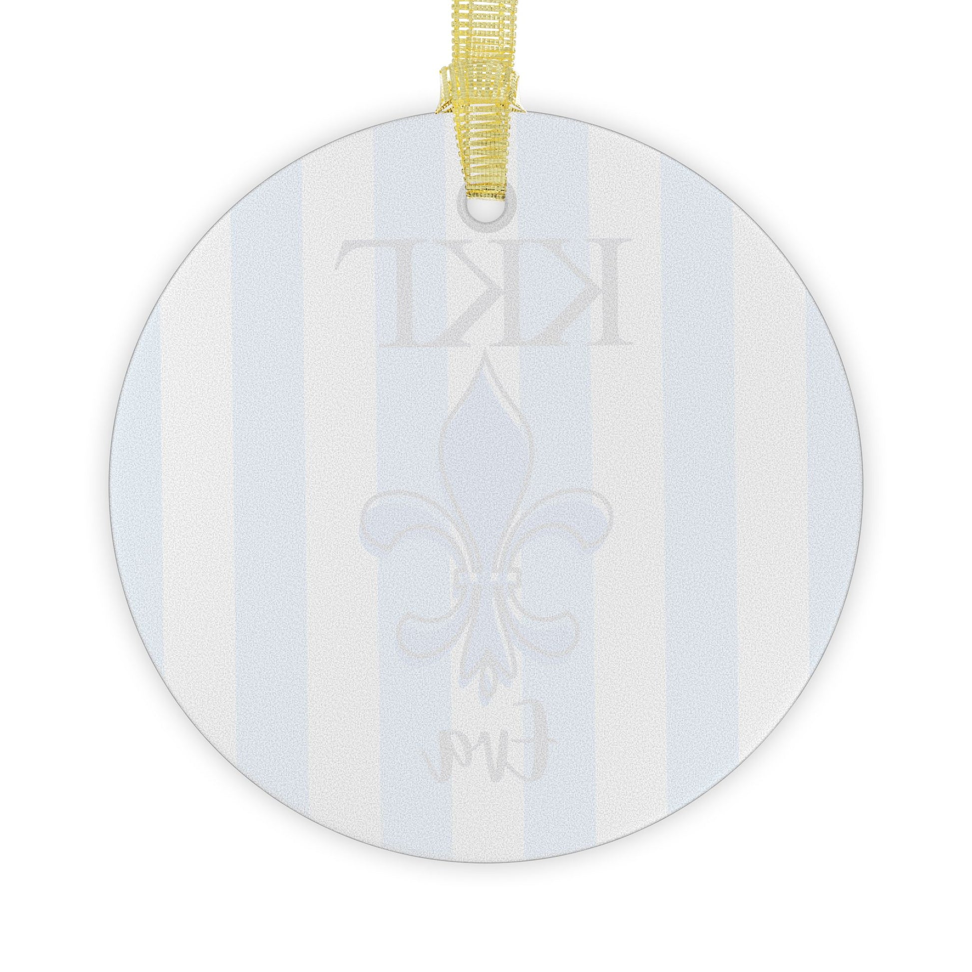 Kappa Kappa Gamma Personalized Fleur de Lis Ornament - Ivy Society