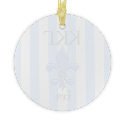 Kappa Kappa Gamma Personalized Fleur de Lis Ornament - Ivy Society