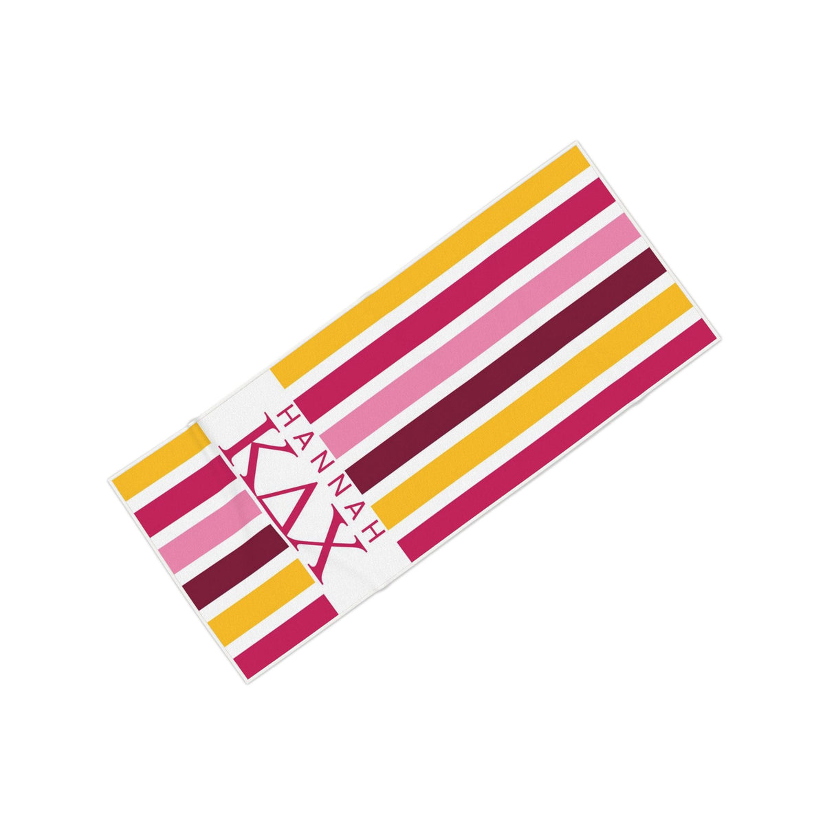 Kappa Delta Chi Personalized Stripe Beach Towel