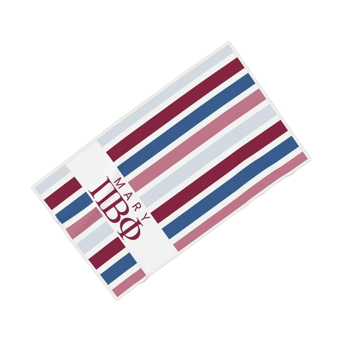Pi Beta Phi Personalized Stripe Beach Towel