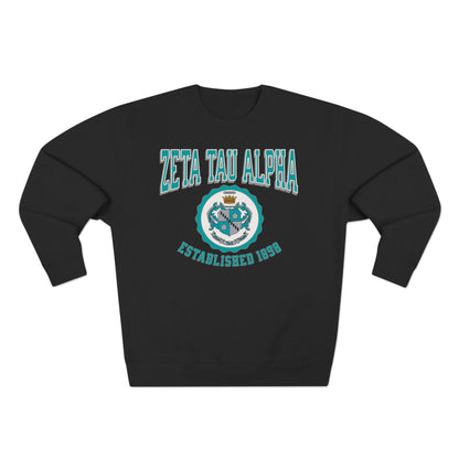 Zeta Tau Alpha Crest Sweatshirt