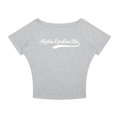 Alpha Epsilon Phi Off the Shoulder Tee