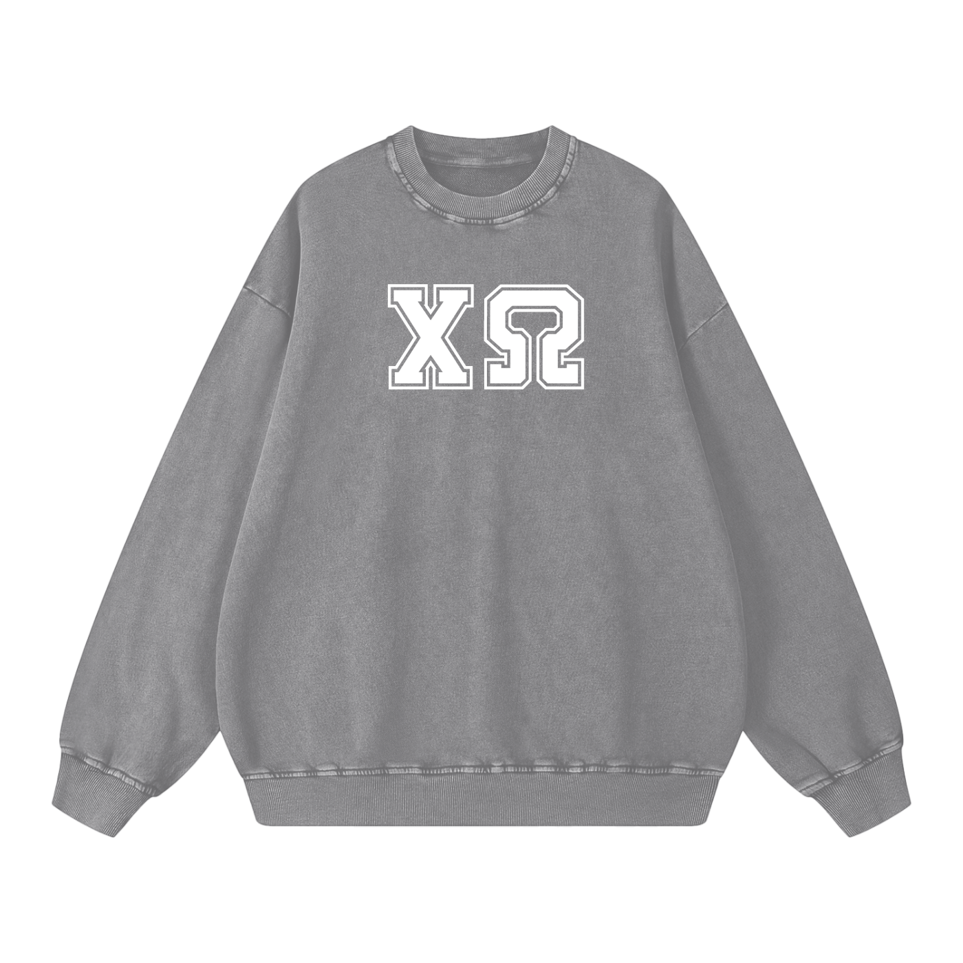 Chi Omega Letters Oversized Sweatshirt - Ivy Society
