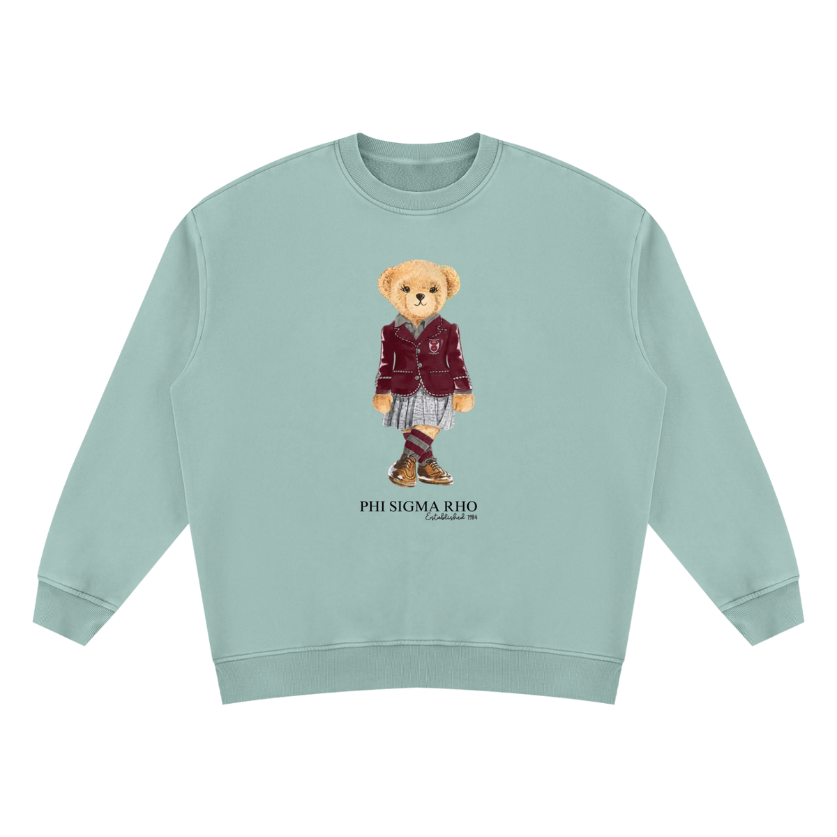 Phi Sigma Rho Sorority Bear Vintage Wash Sweatshirt