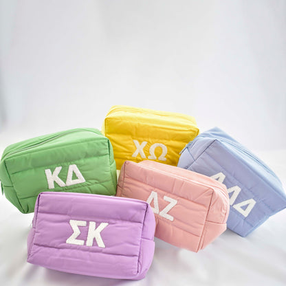 Phi Mu Puffer Makeup Bag - Ivy Society