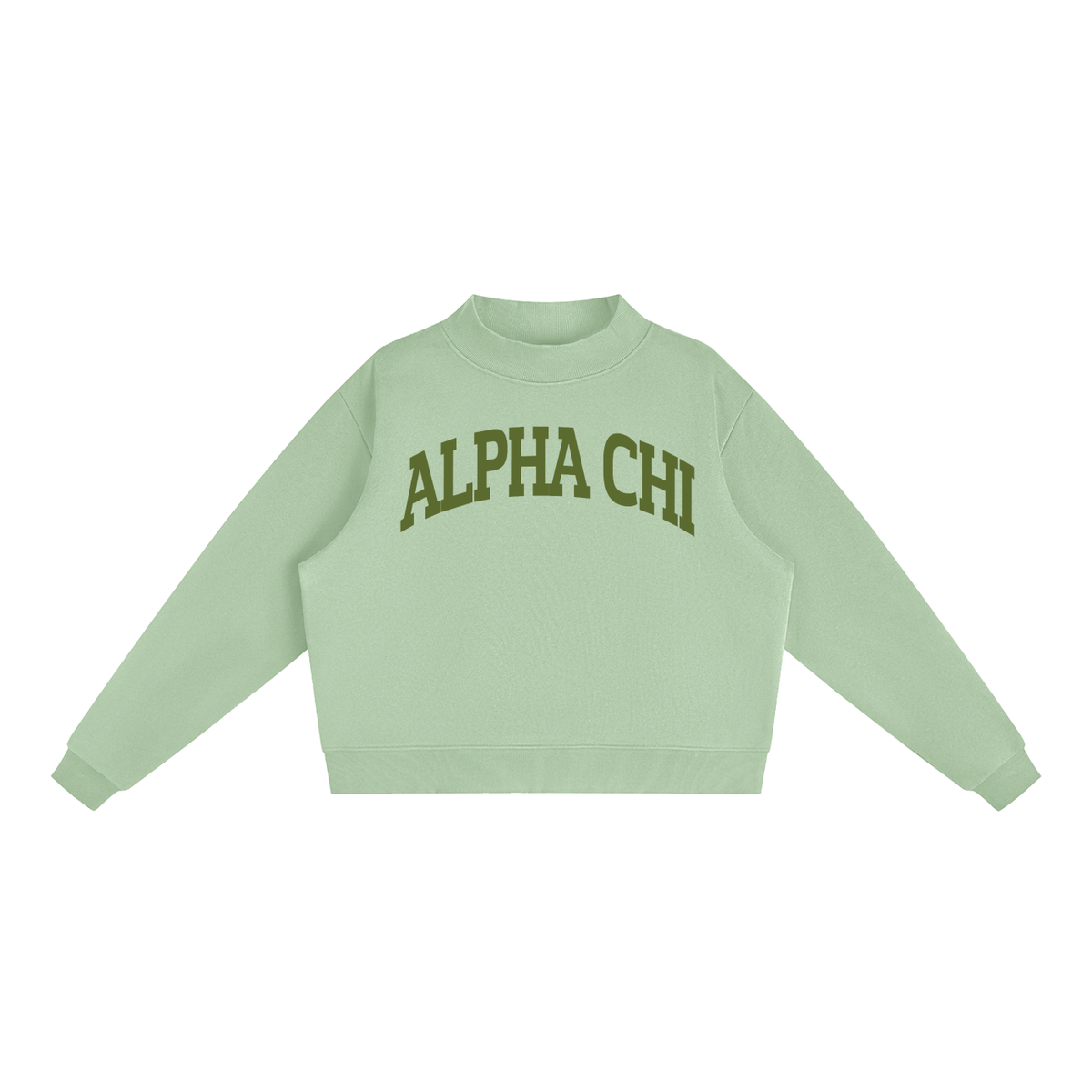Alpha Chi Omega Mock Neck Sweatshirt