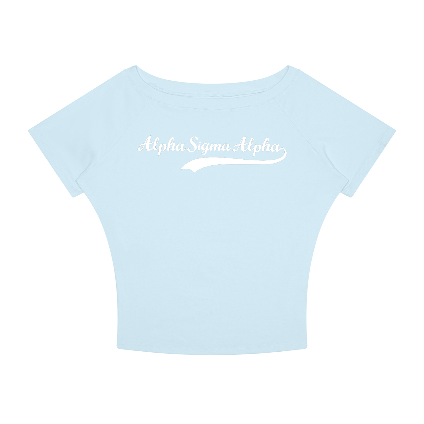 Alpha Sigma Alpha Off the Shoulder Tee
