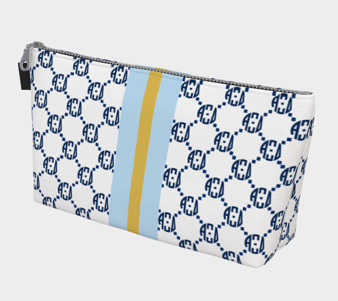 Alpha Xi Delta Print Makeup Bag