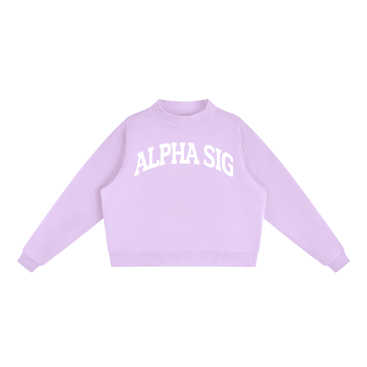 Alpha Sigma Alpha Mock Neck Sweatshirt