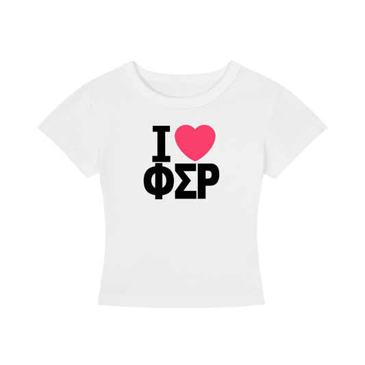 I Heart Phi Sigma Rho Baby Tee