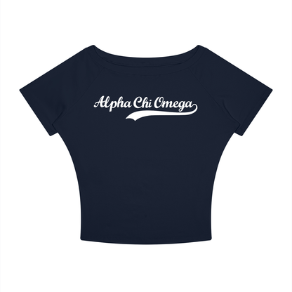 Alpha Chi Omega Off the Shoulder Tee