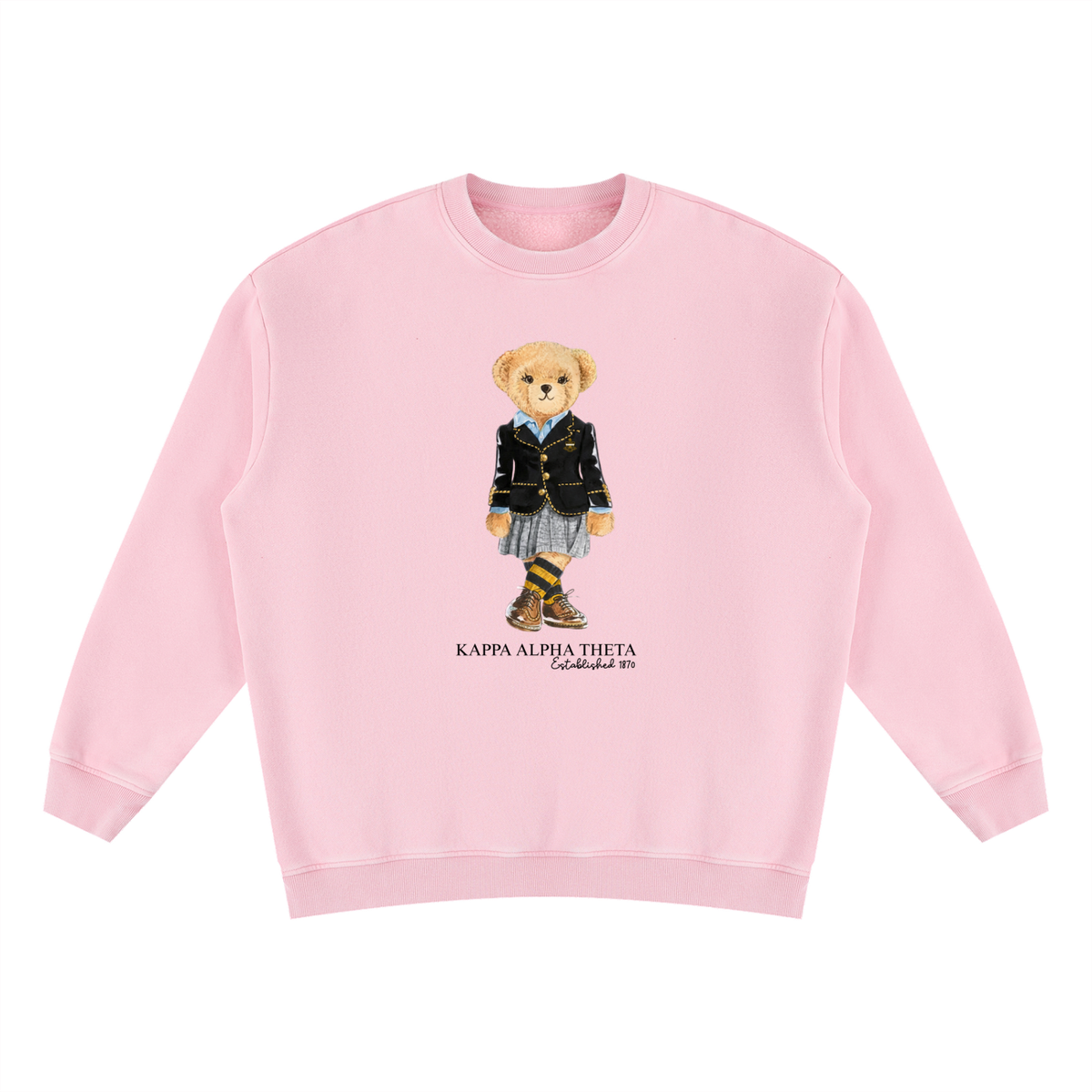 Kappa Alpha Theta Sorority Bear Vintage Wash Sweatshirt