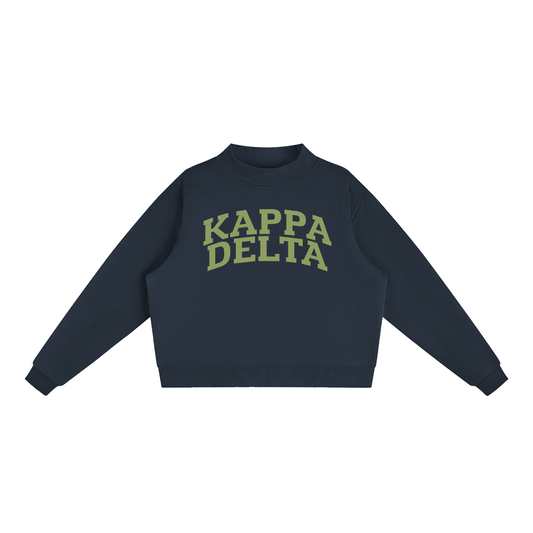 Kappa Delta Green Mock Neck Sweatshirt