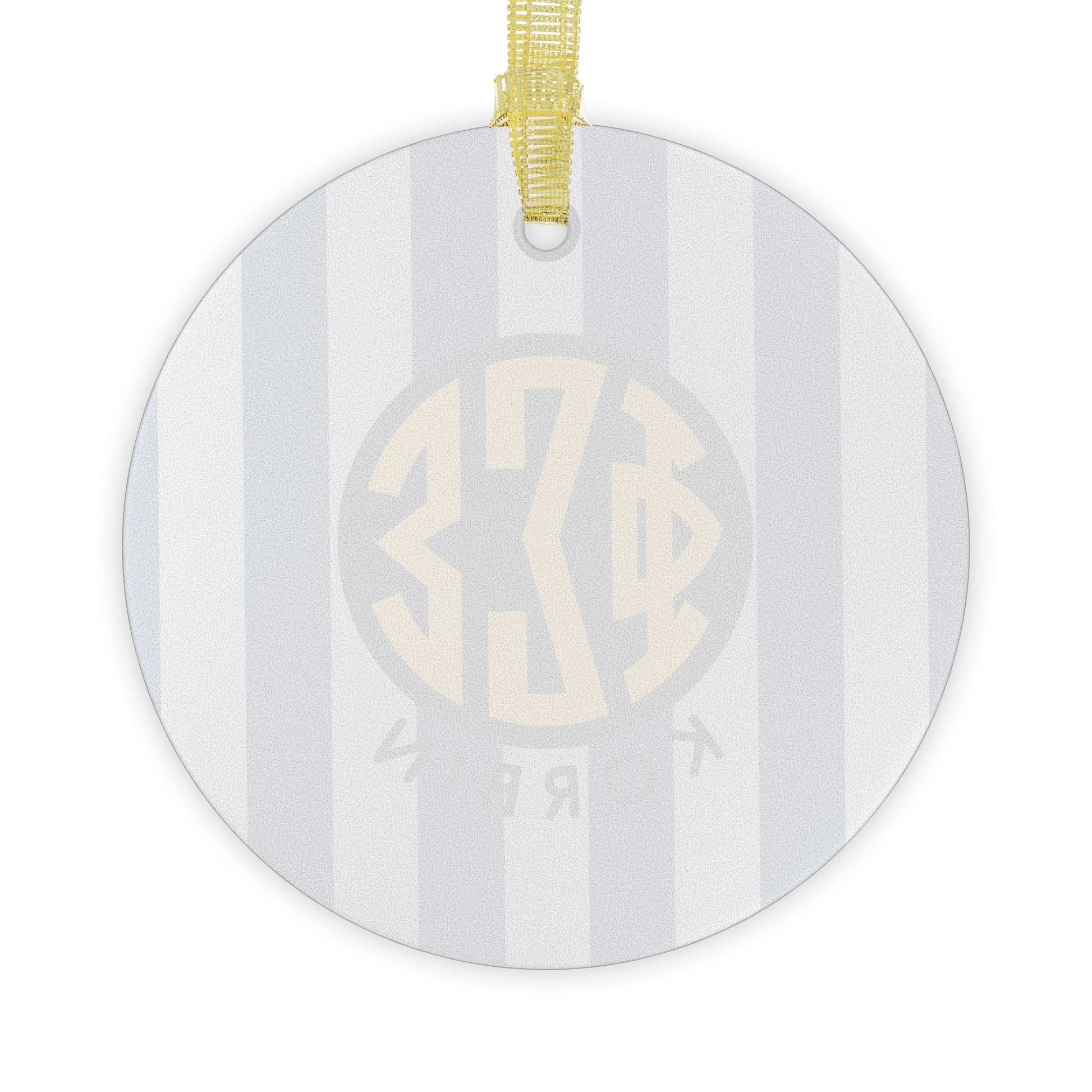 Phi Sigma Sigma Personalized Stripe Ornament - Ivy Society