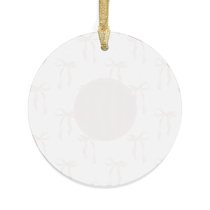 Alpha Sigma Alpha Acrylic Bow Ornament - Ivy Society